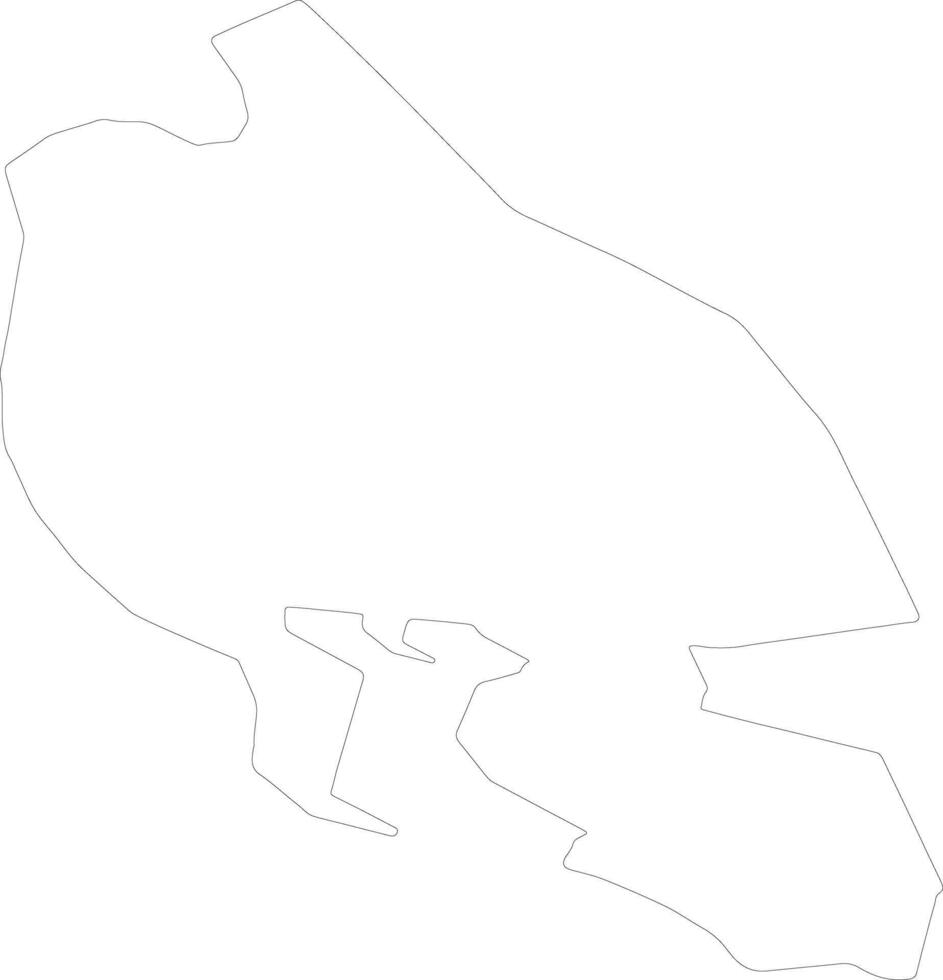 Herceg Novi Montenegro outline map vector