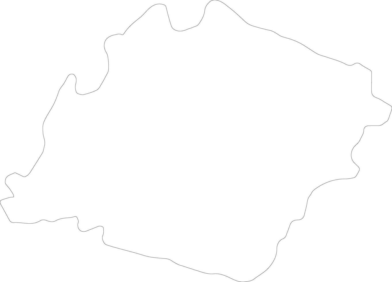 Ibb Yemen outline map vector