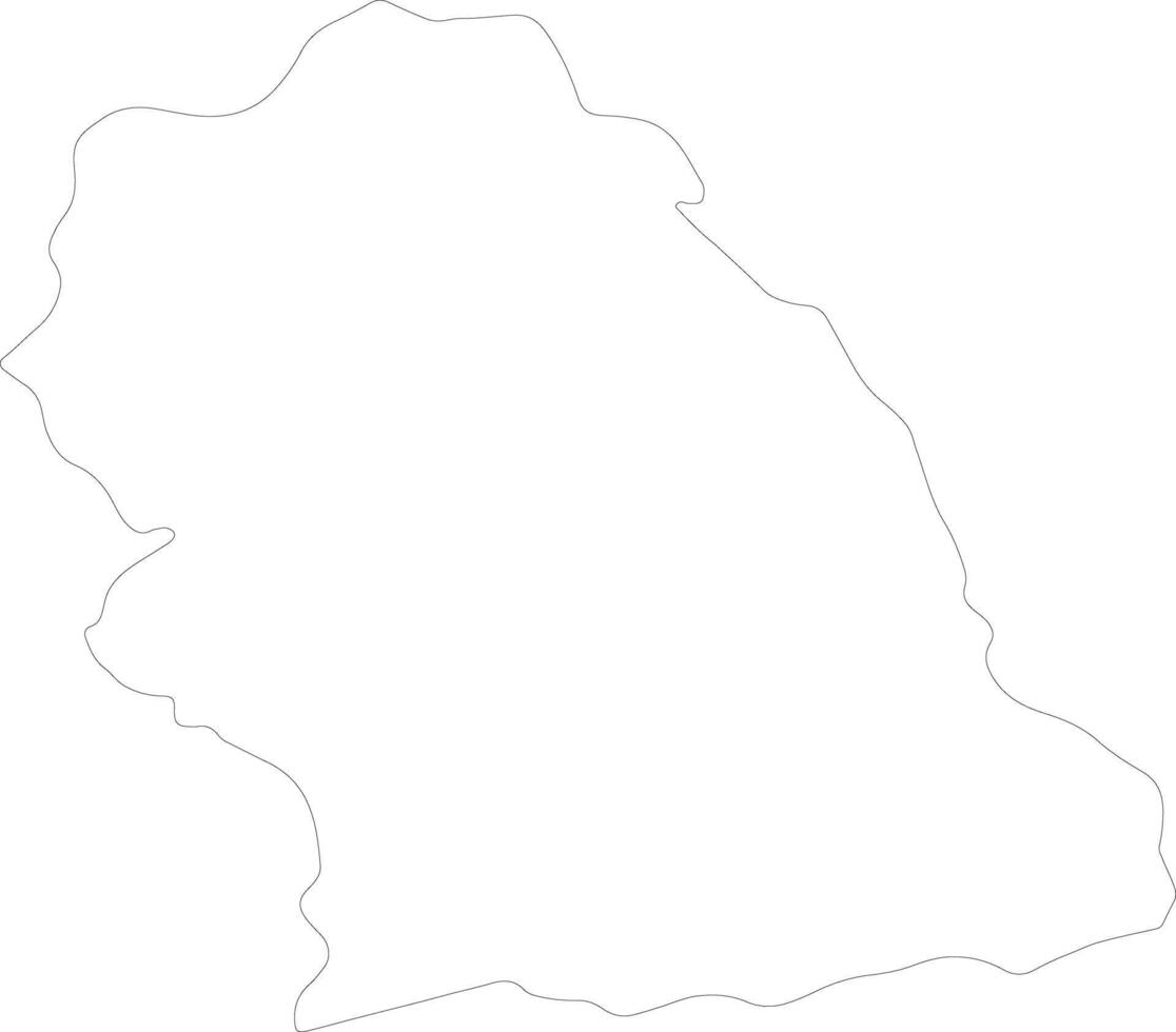 Hunedoara Romania outline map vector