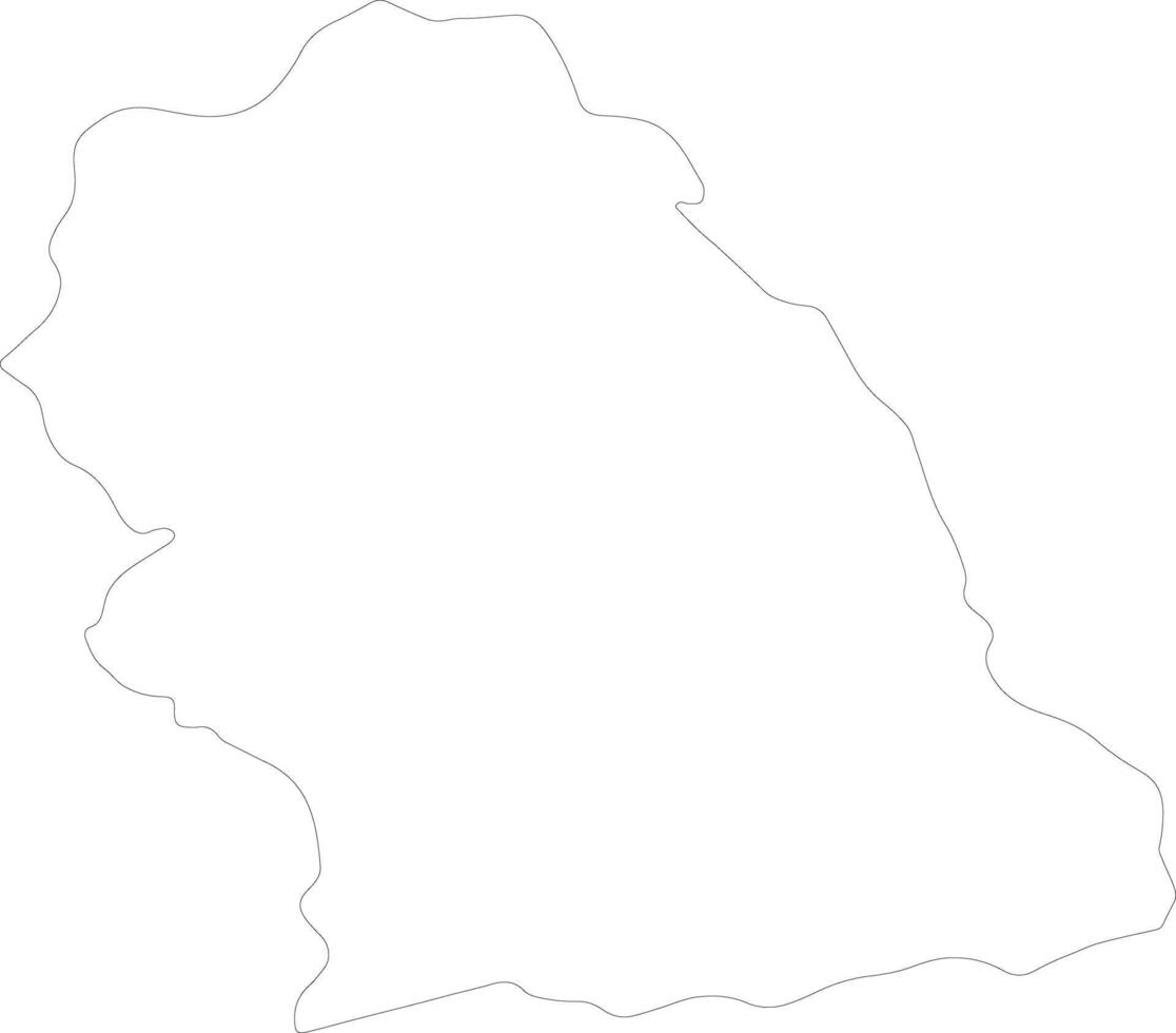 Hunedoara Rumania contorno mapa vector