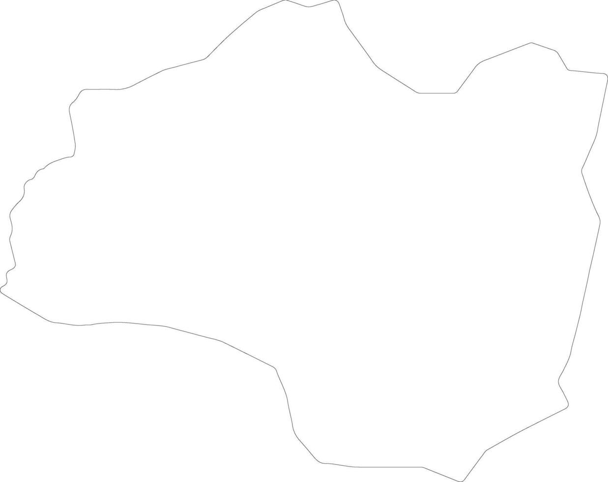 Haute Matsiatra Madagascar outline map vector