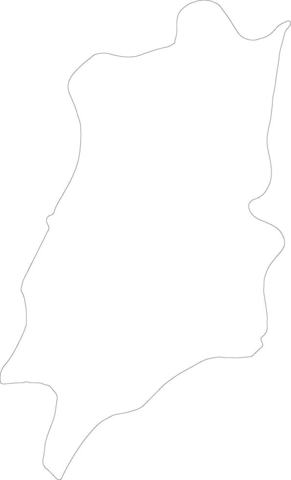 Ilocos Norte Philippines outline map vector
