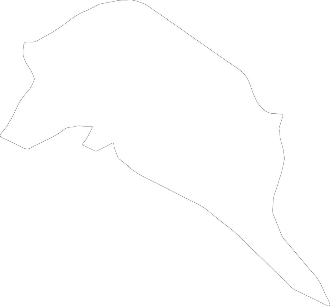 Iligan Philippines outline map vector