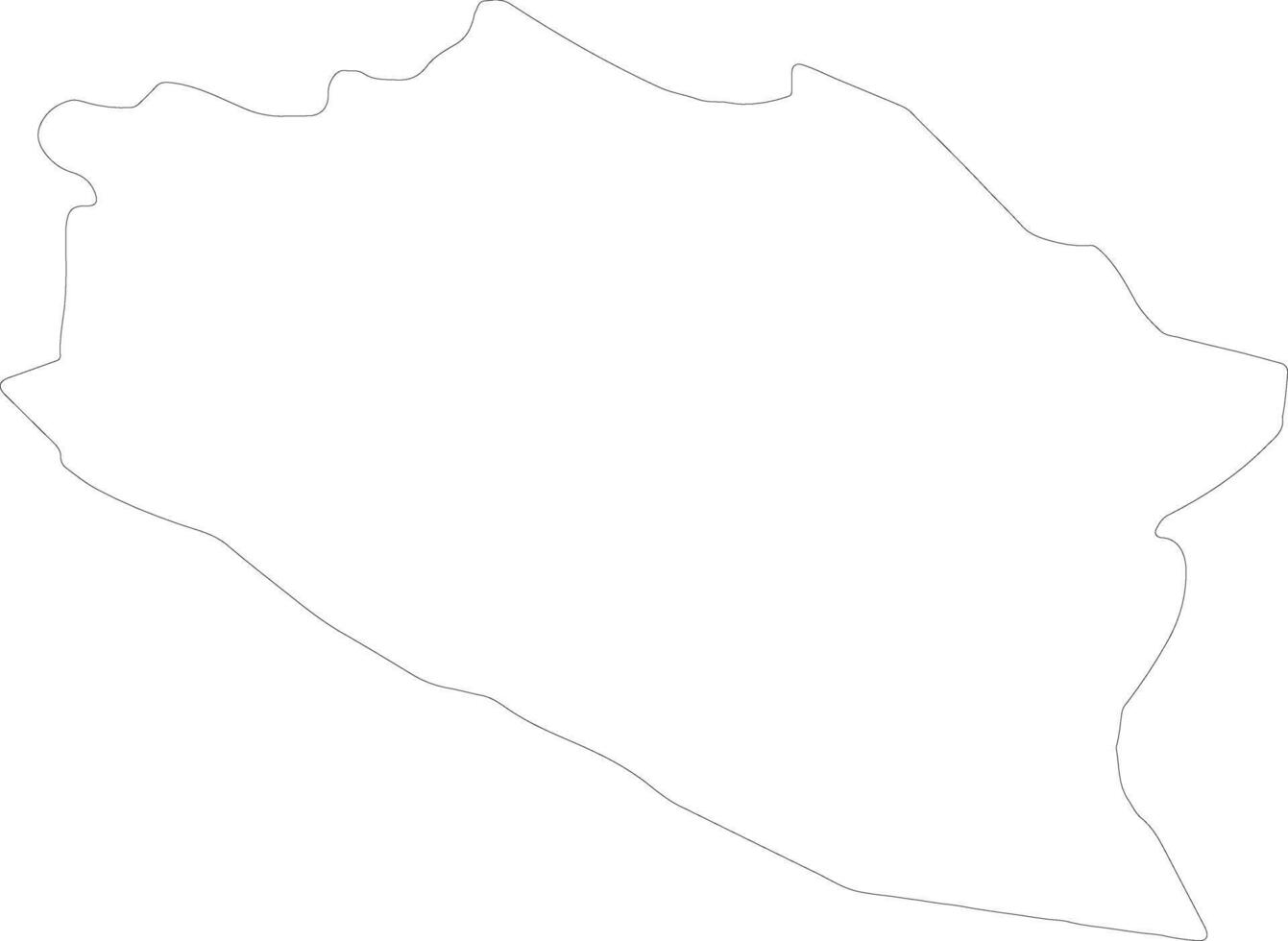 Idrija Slovenia outline map vector