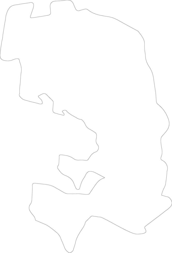 Ingush Russia outline map vector