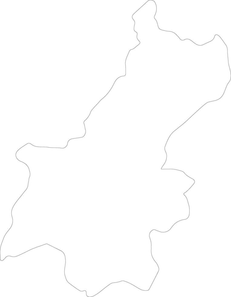 Janakpur Nepal outline map vector