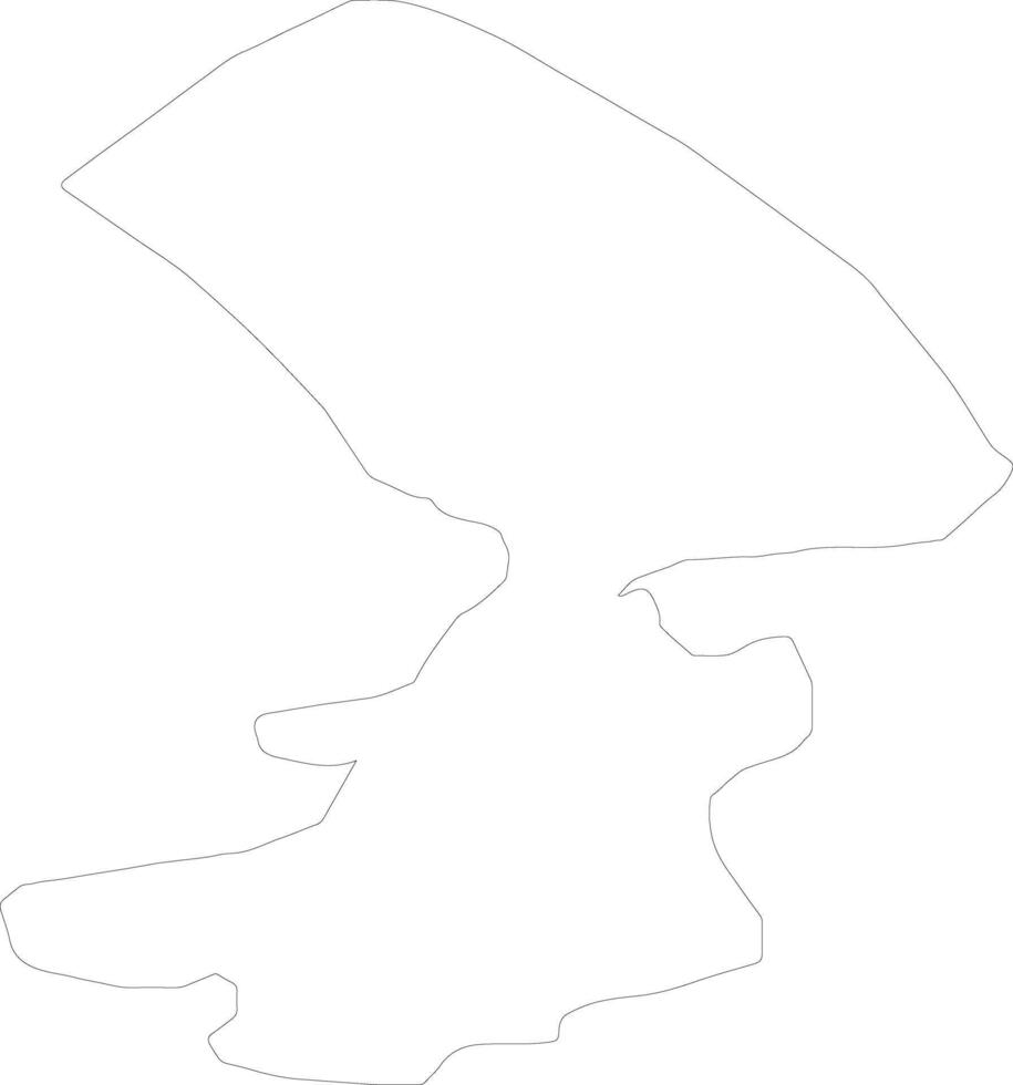 Jegunovce Macedonia outline map vector