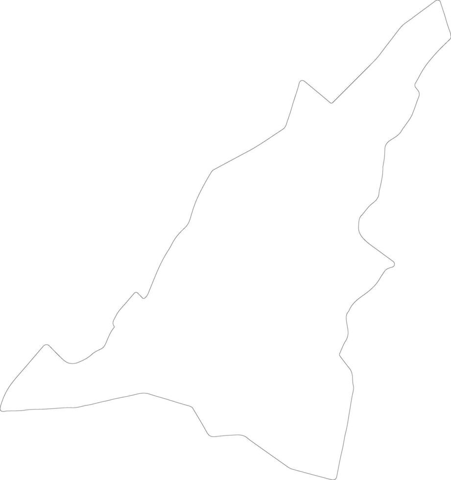 Kabarole Uganda outline map vector