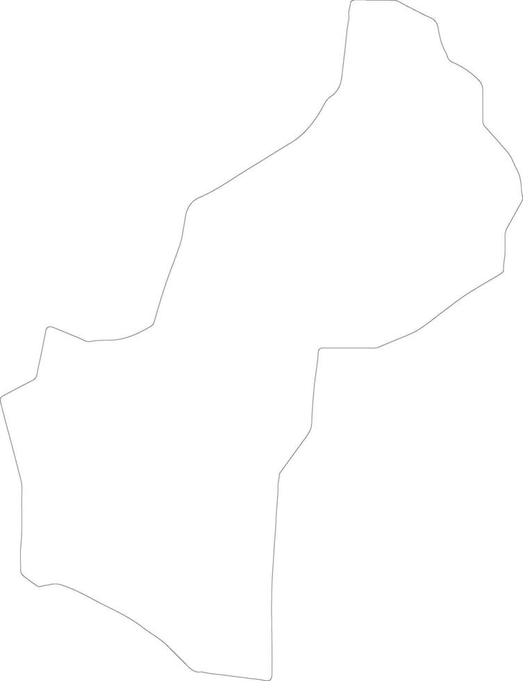 Kaberamaido Uganda outline map vector