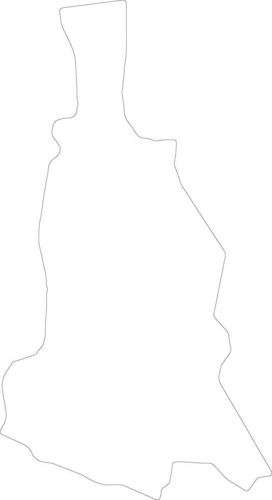 Kanungu Uganda outline map vector