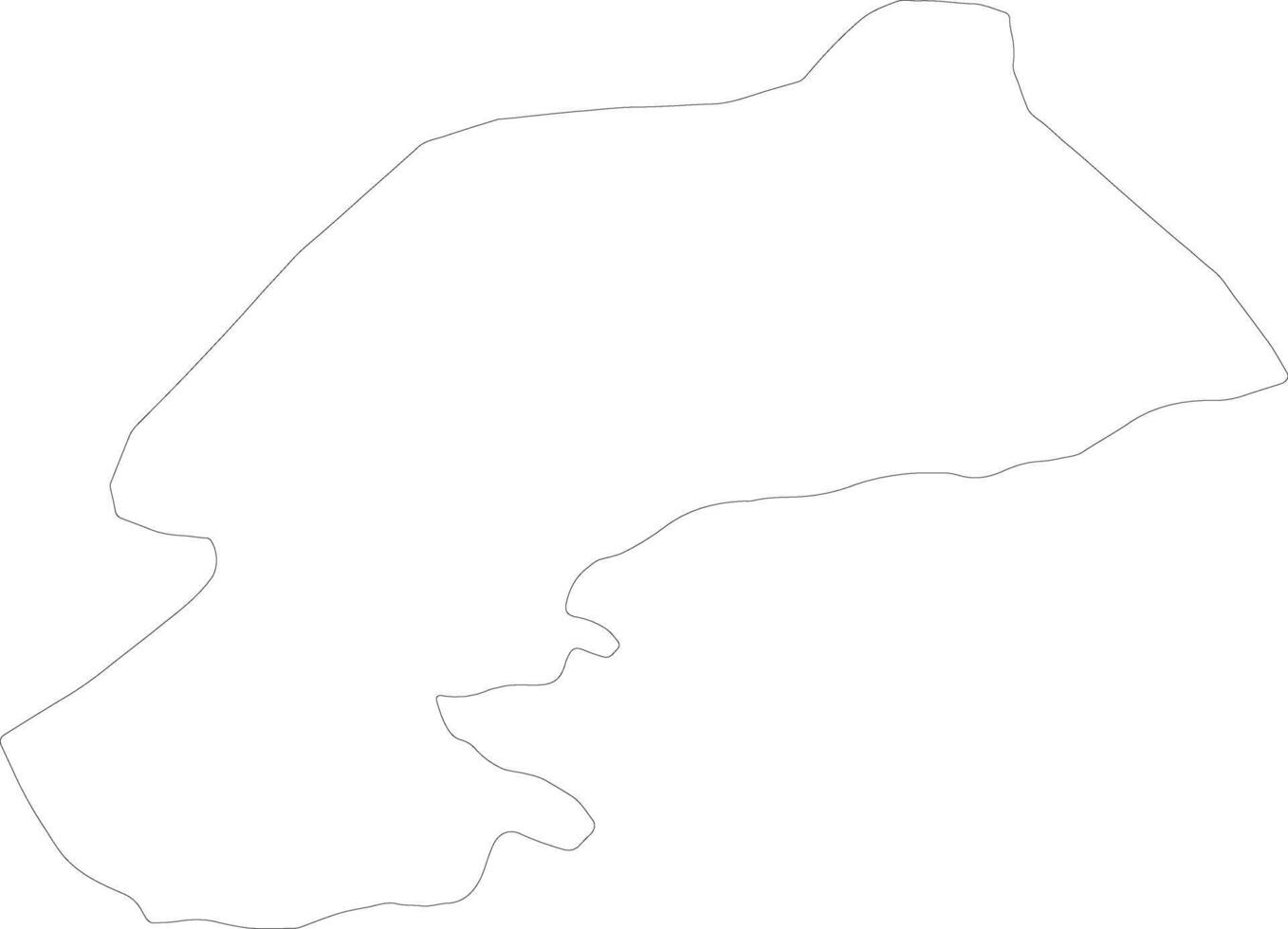 Karaman Turkey outline map vector