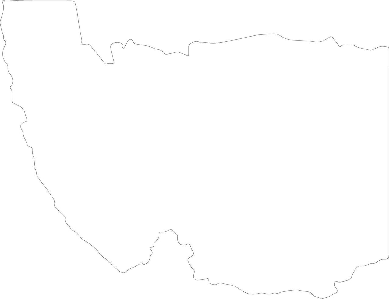 Karas Namibia outline map vector
