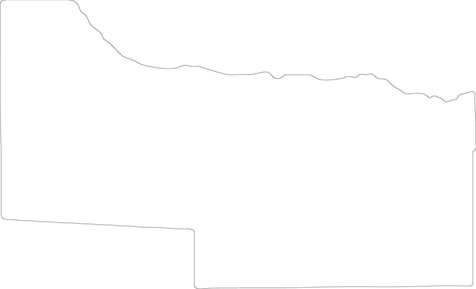 Kavango Namibia outline map vector