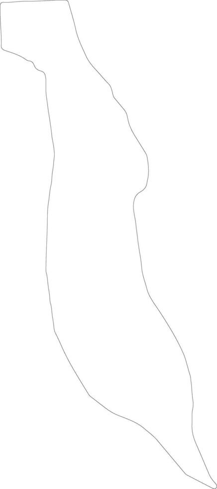 Kayunga Uganda outline map vector