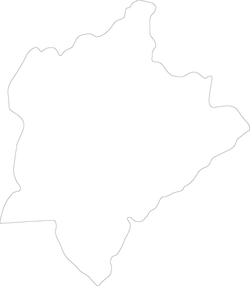 Kasungu Malawi outline map vector
