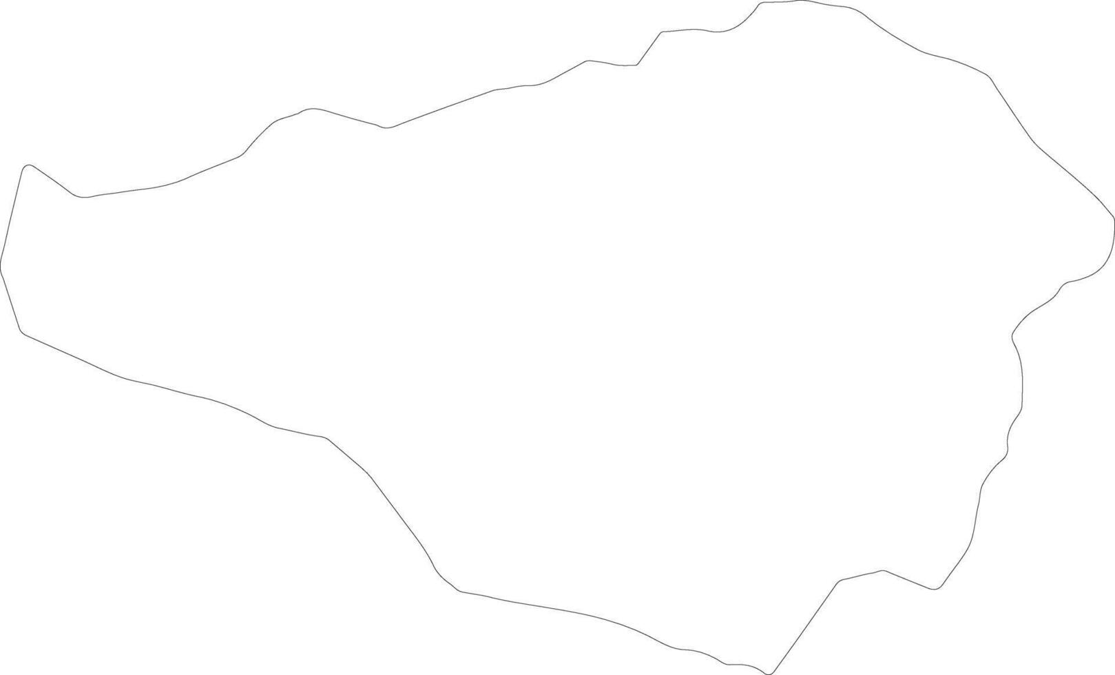 Kibale Uganda outline map vector