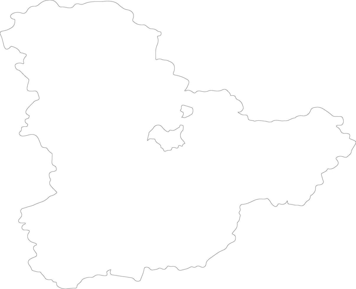 Kiev Ukraine outline map vector