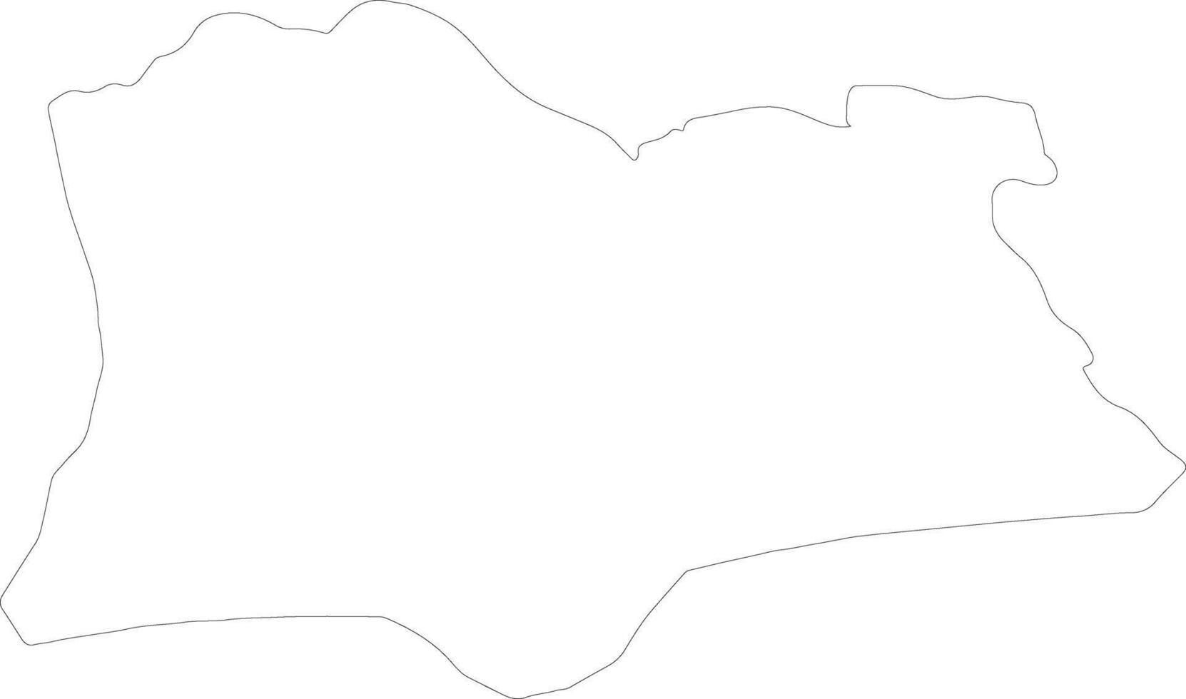 Kirklareli Turkey outline map vector