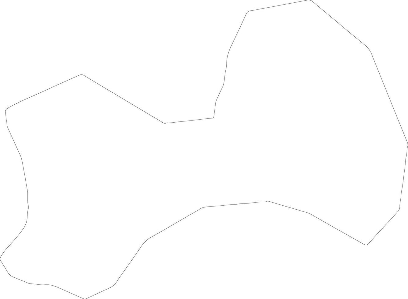 Kinmen Taiwan outline map vector