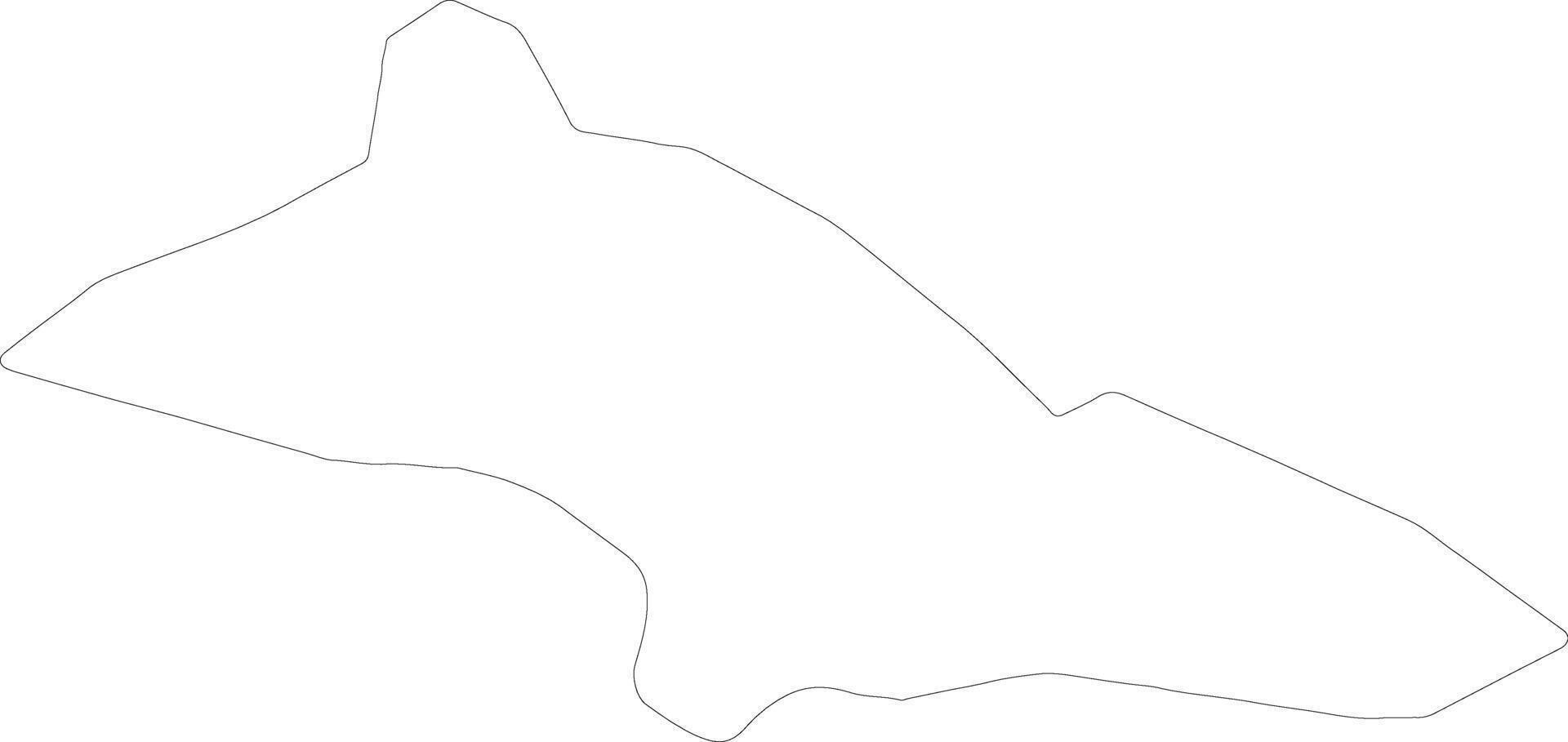 Kilis Turkey outline map vector