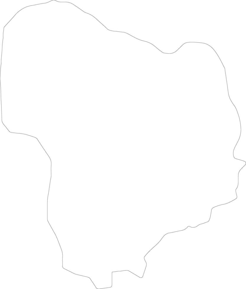 Kiryandongo Uganda outline map vector
