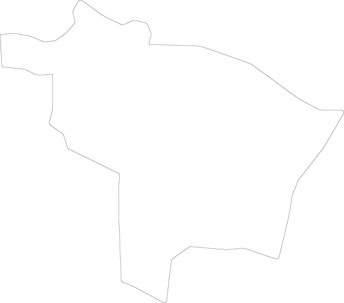 kotido Uganda contorno mapa vector