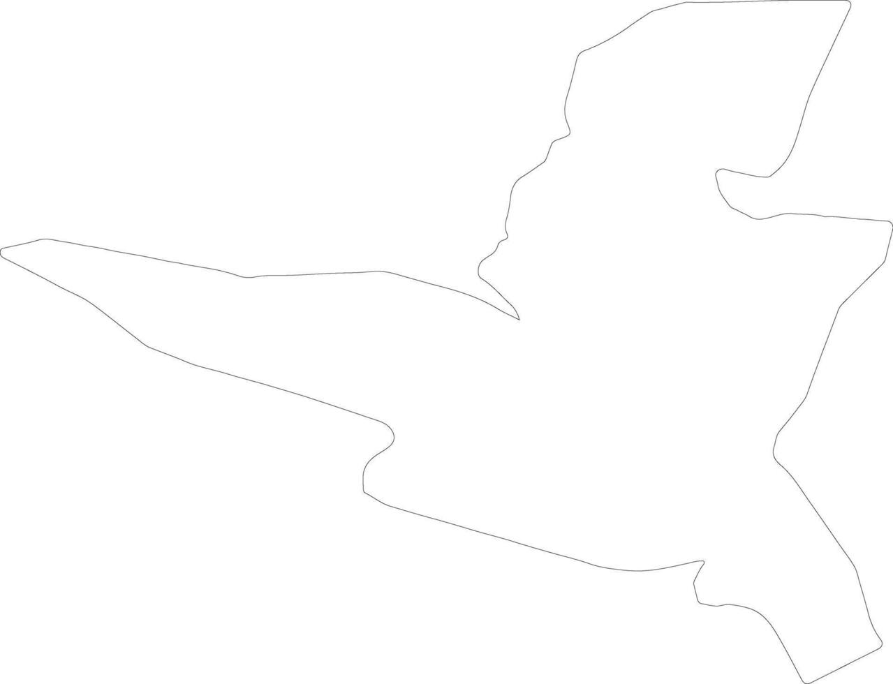 Kranj Slovenia outline map vector