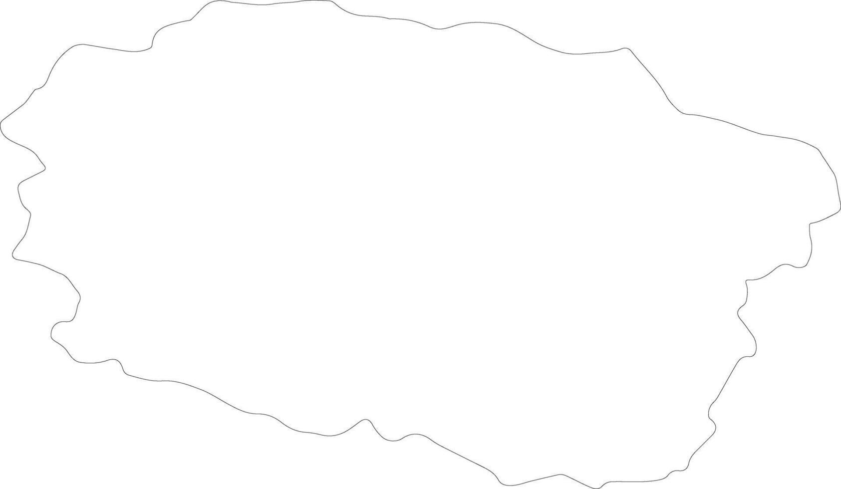 Kuyavian-Pomeranian Poland outline map vector