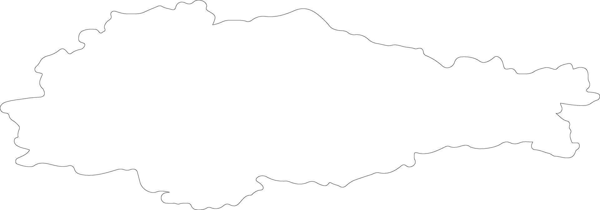 Kursk Russia outline map vector