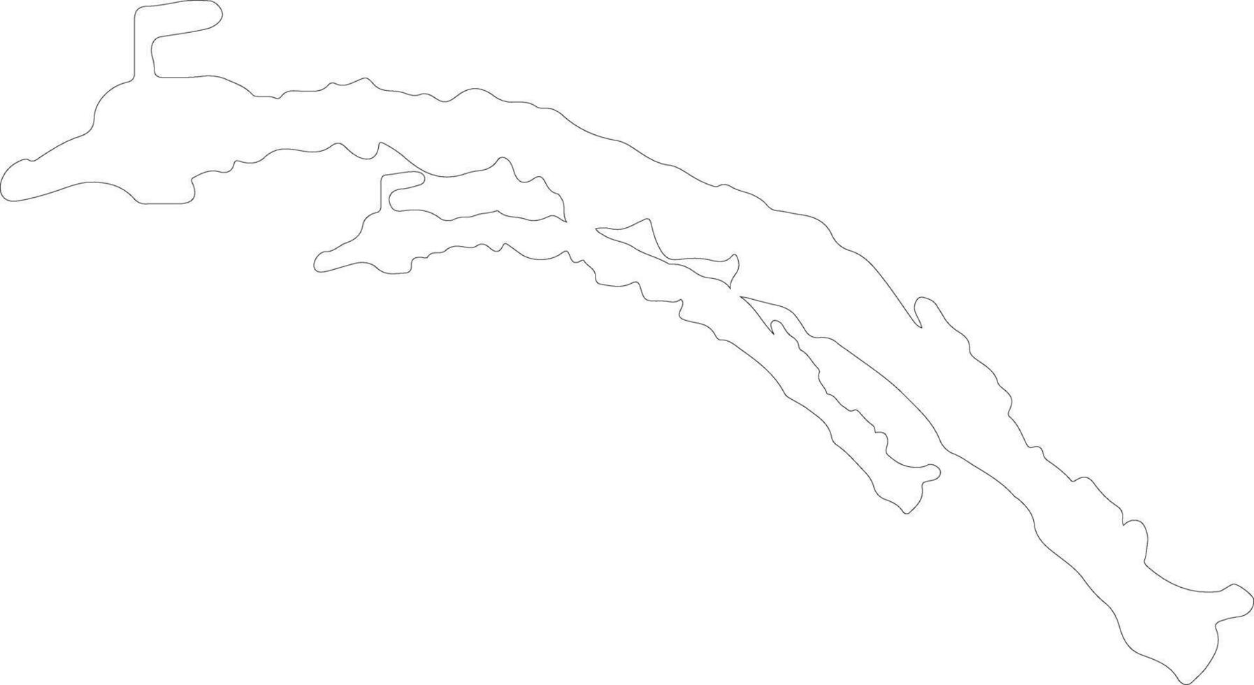 Kuna Yala Panama outline map vector