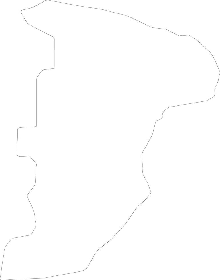 kyegegwa Uganda contorno mapa vector