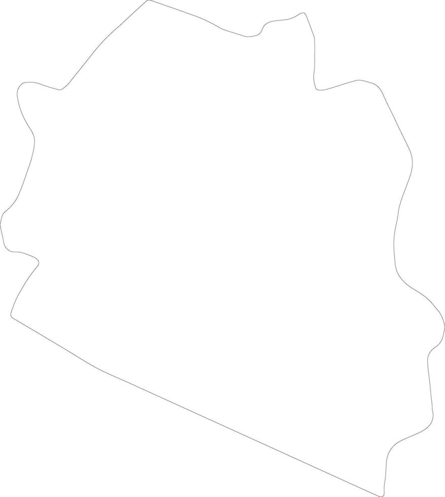 La Paz El Salvador outline map vector