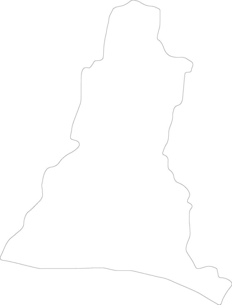 La Libertad El Salvador outline map vector
