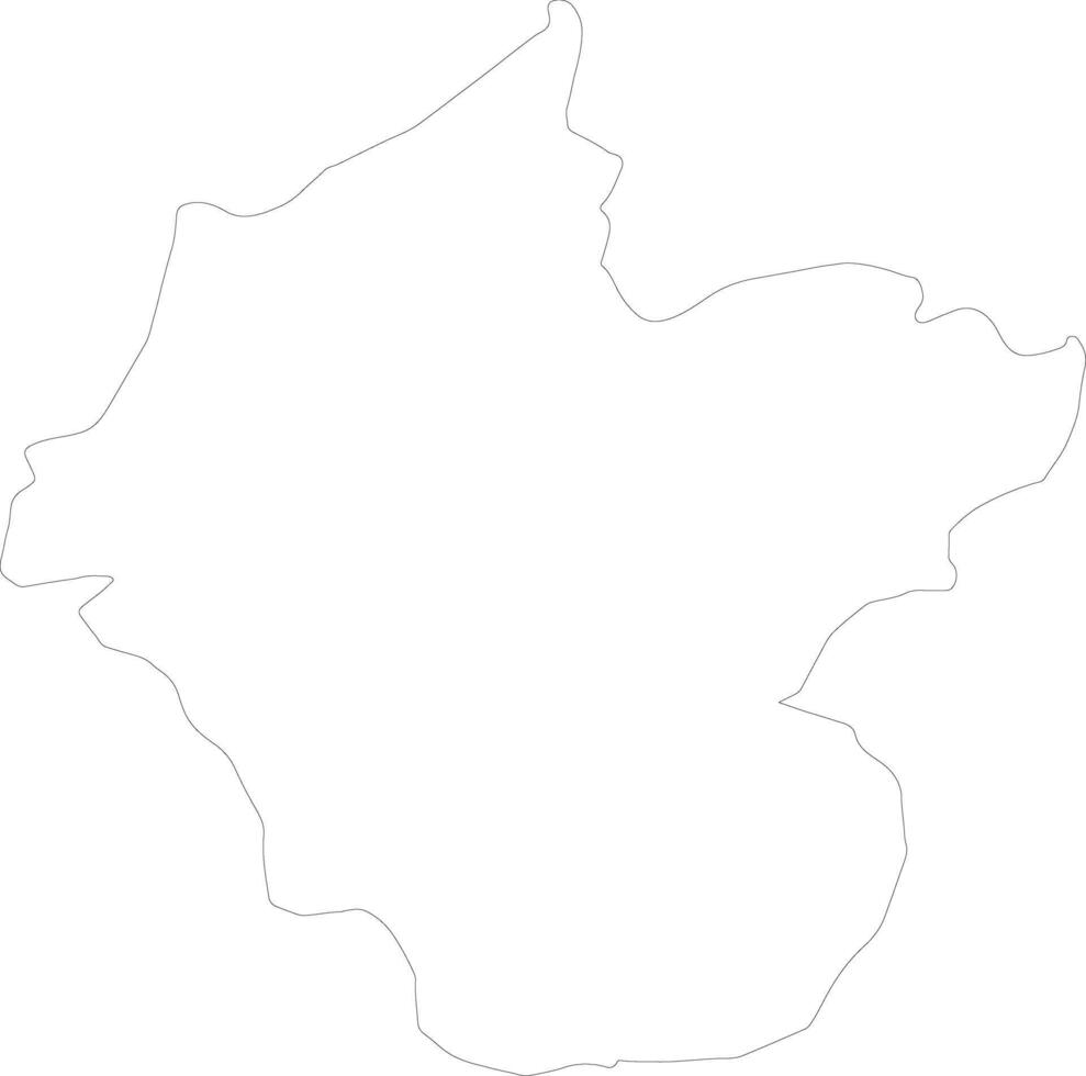 Louang Namtha Laos outline map vector