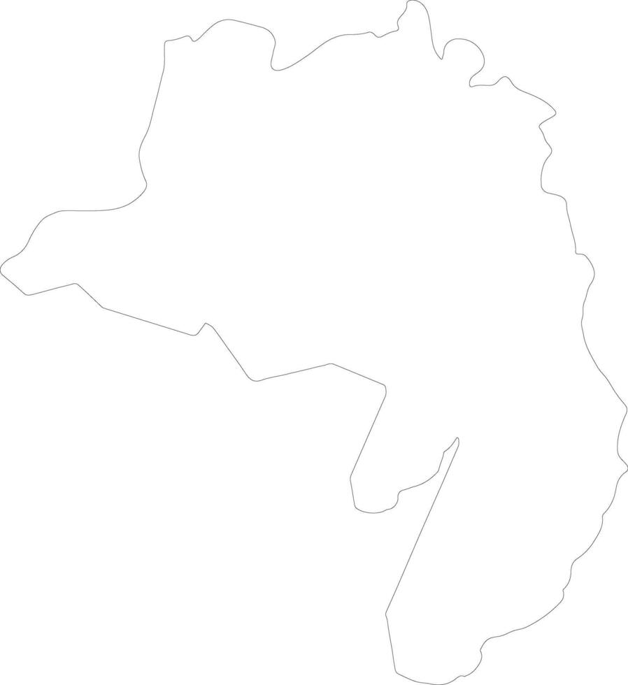 Lofa Liberia outline map vector