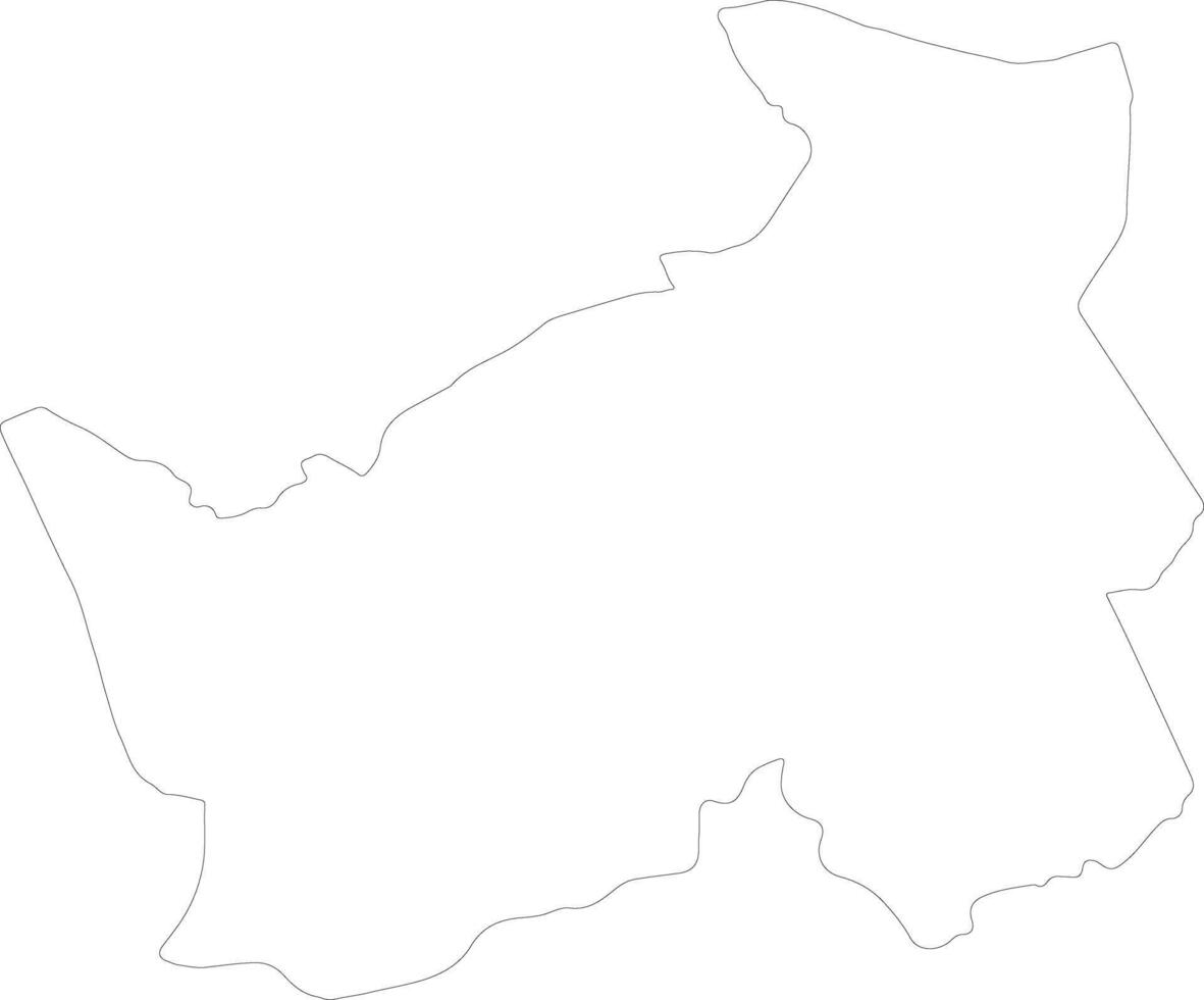 Logone Oriental Chad outline map vector