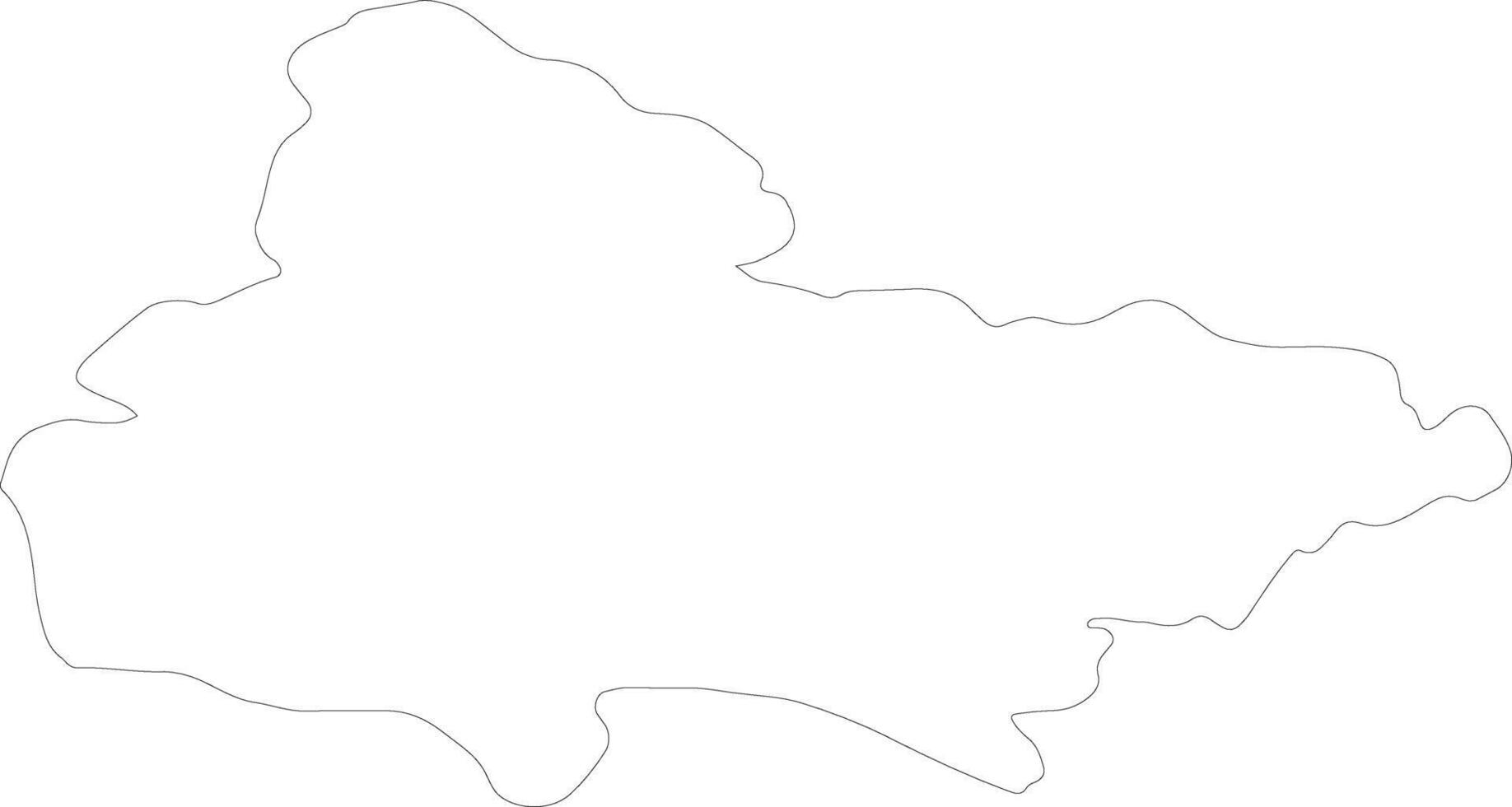 Lumbini Nepal outline map vector