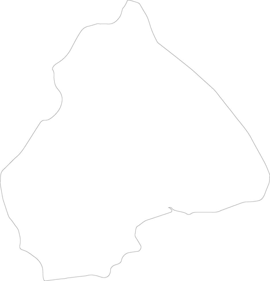 Los Santos Panama outline map vector