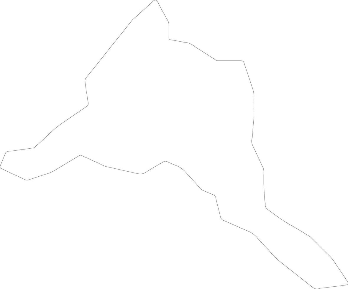 Luqa Malta outline map vector