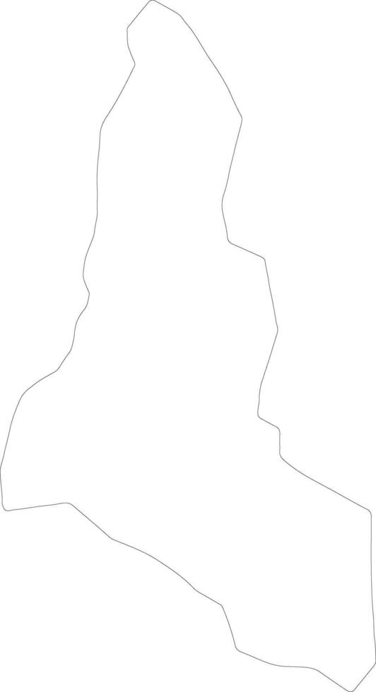 Luuka Uganda outline map vector