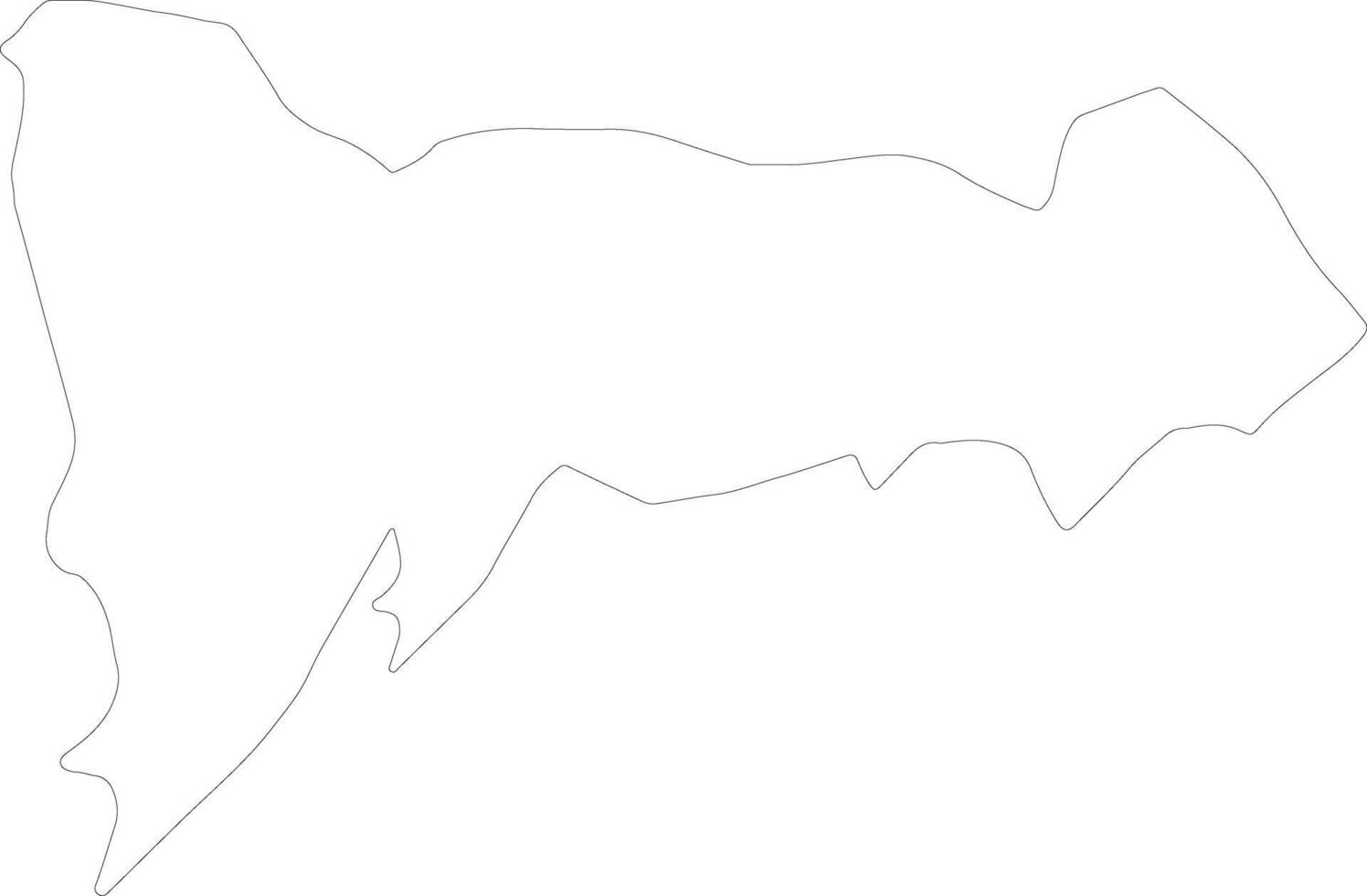 Madriz Nicaragua outline map vector
