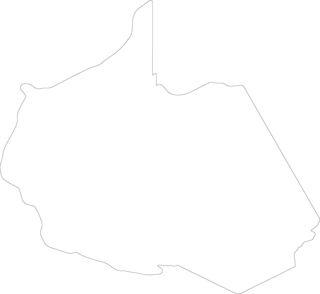 Madre de Dios Peru outline map vector