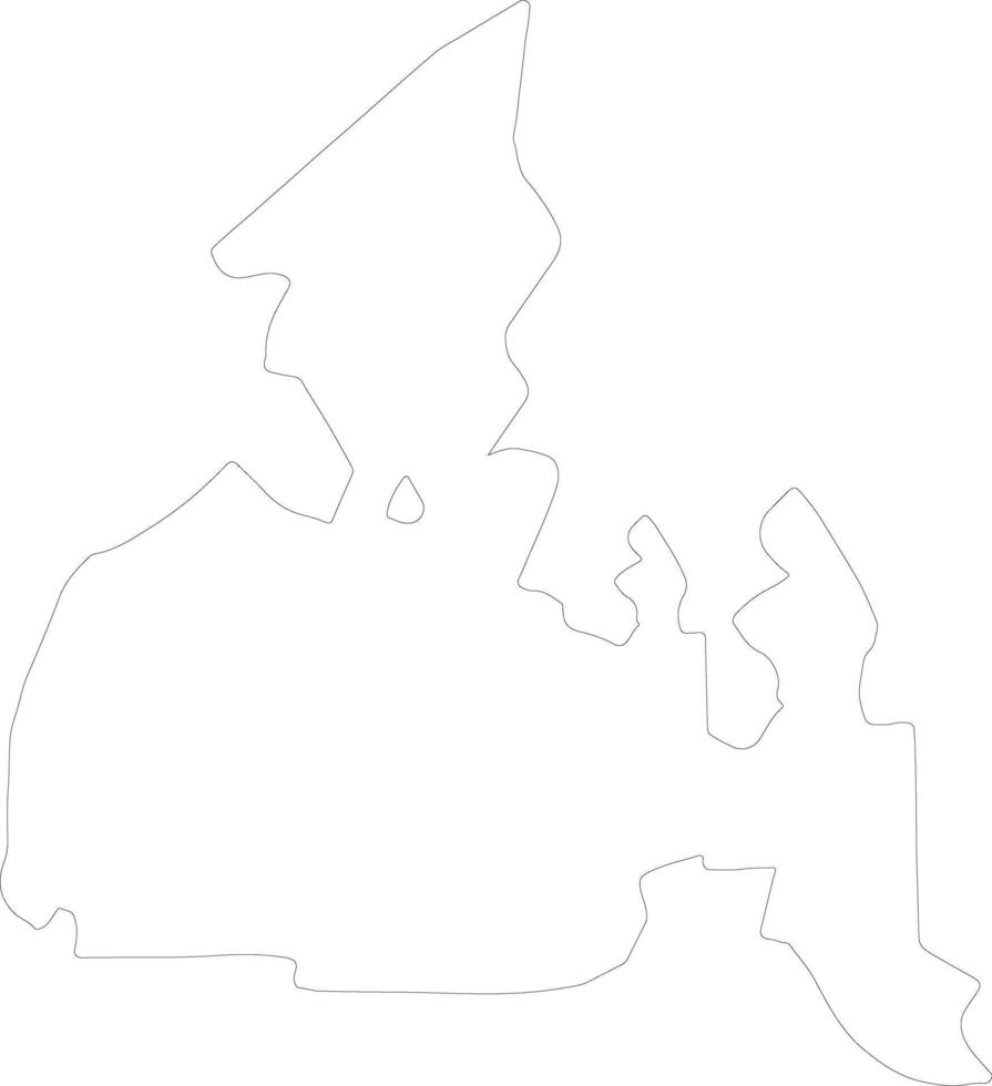 Maguindanao Philippines outline map vector