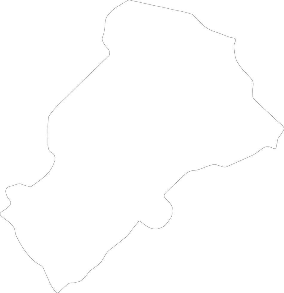 Managua Nicaragua outline map vector