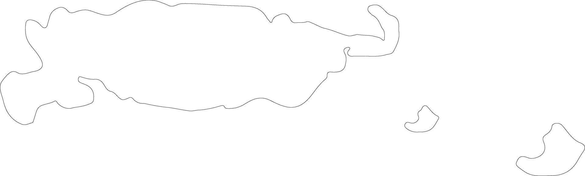 Manus Papua New Guinea outline map vector