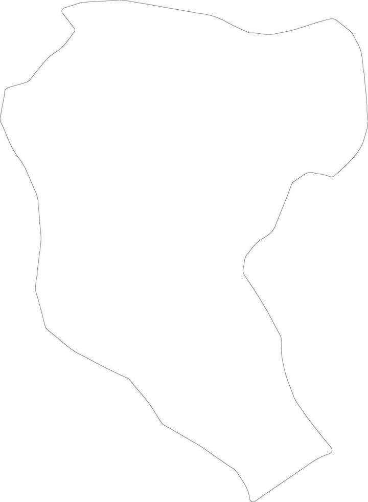 Manatuto East Timor outline map vector