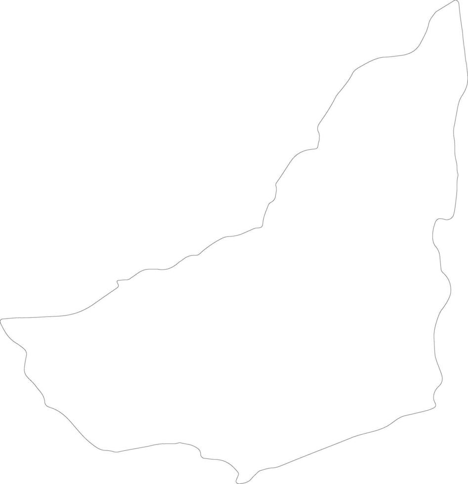 Maldonado Uruguay outline map vector