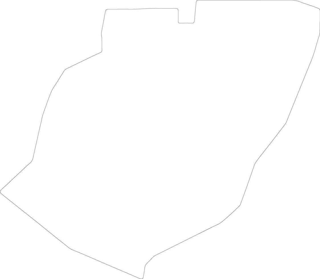 Manafwa Uganda outline map vector