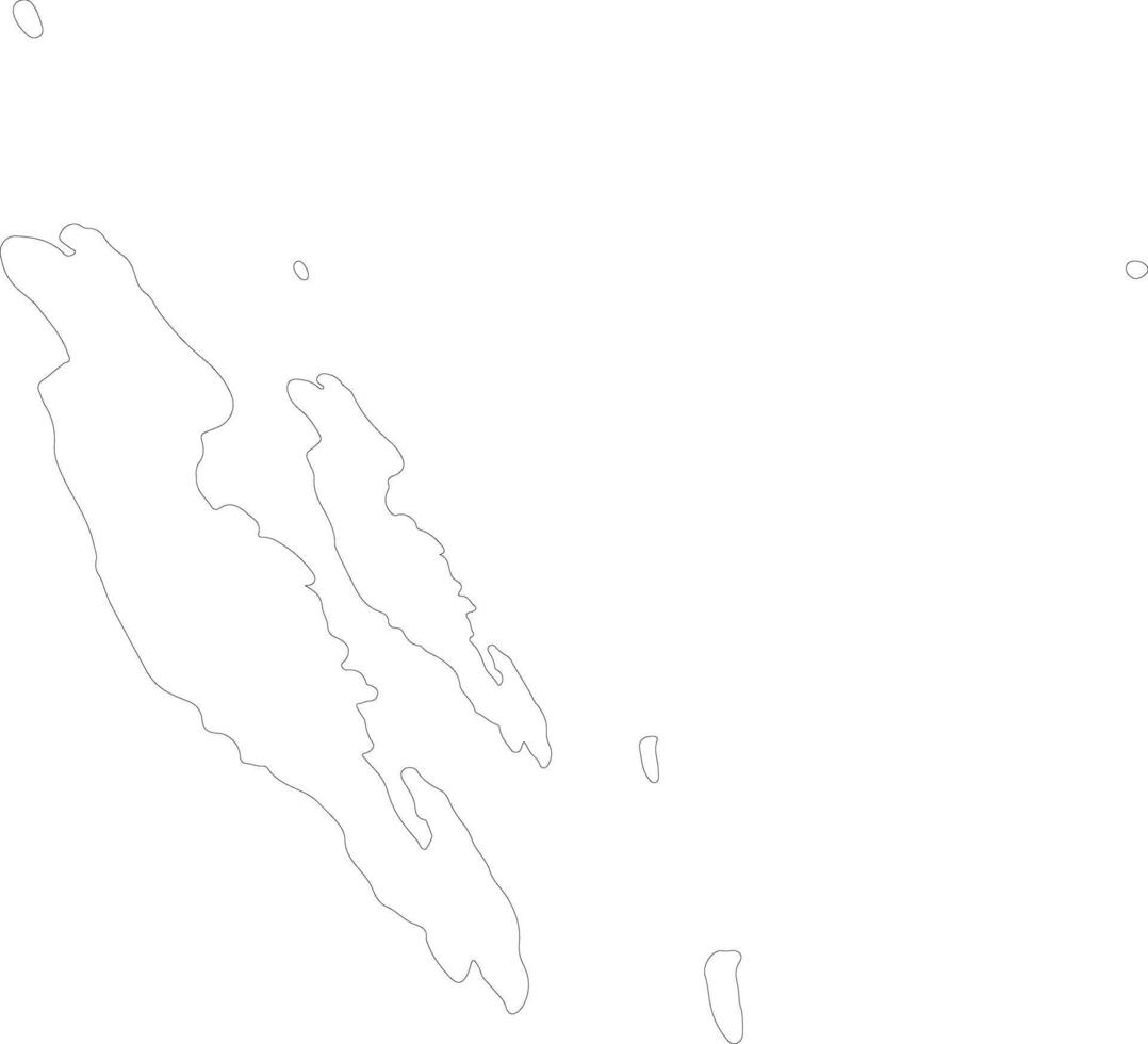 Malaita Solomon Islands outline map vector