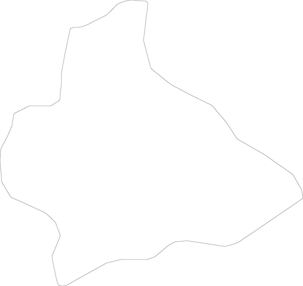 Manufahi East Timor outline map vector